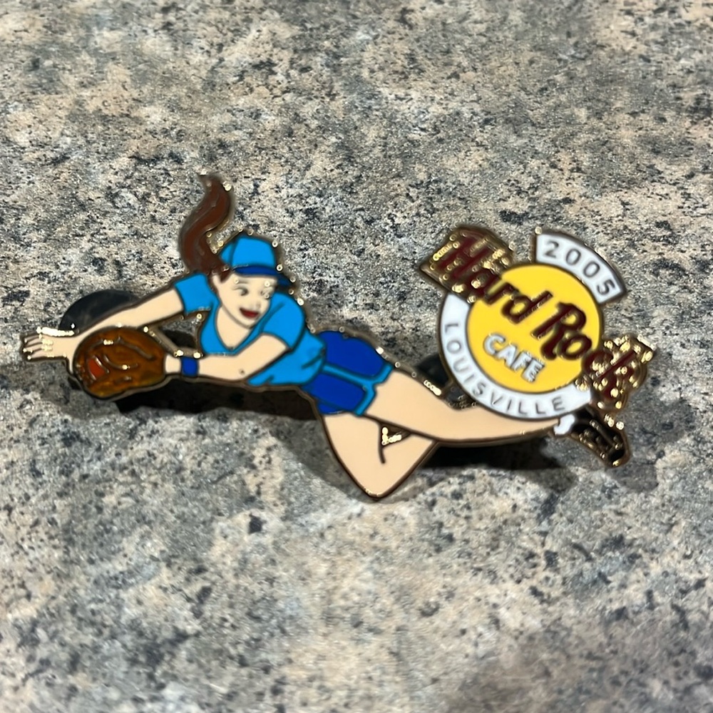 Vintage 2005 Hard Rock Louisville “Diving Catch” Pin